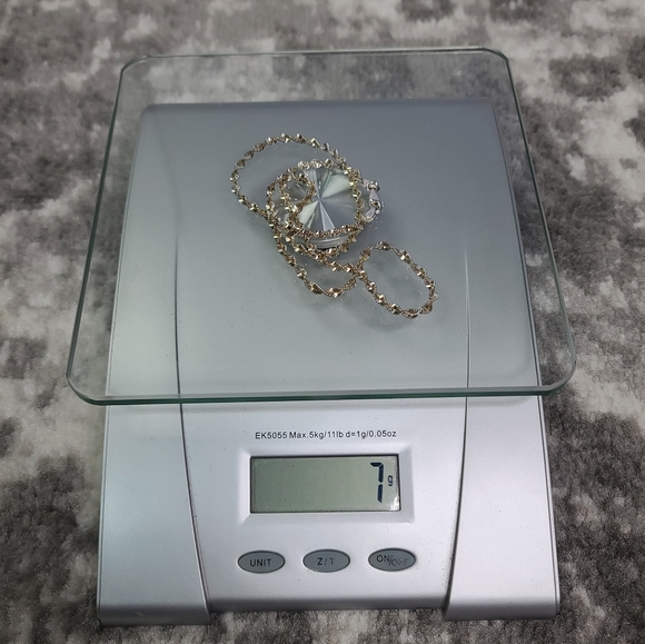 Sterling Silver Twisted Chain Necklace Delicate 18" Vintage Retro Unique - Picture 9 of 13